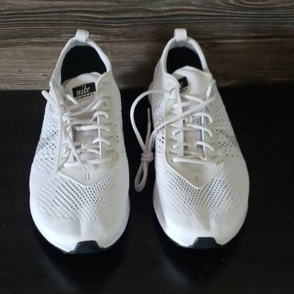 New Nike‎ Air Max Flyknit Racer White Running Sneakers - Picture 3 of 9